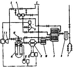 Схема системы с генератором инертных газов