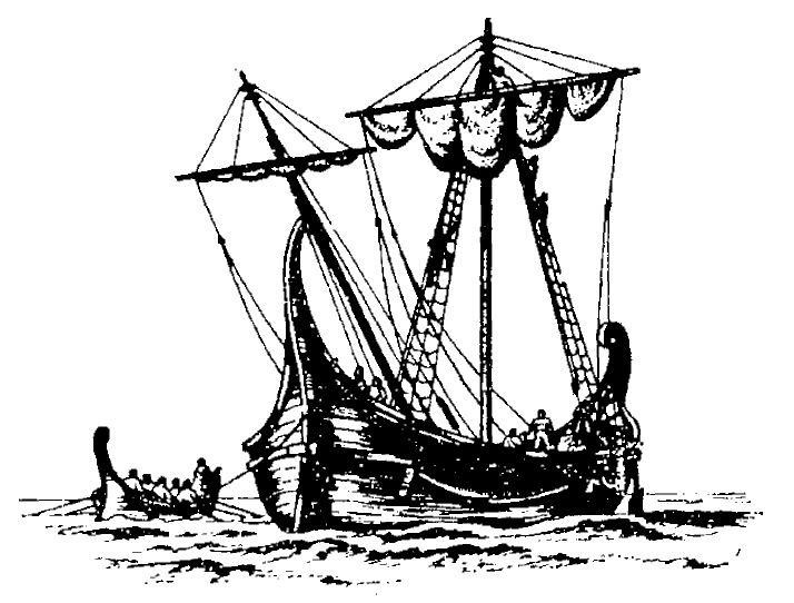Первое пассажирское судно понто