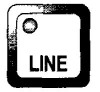 Клавиша включения режима линии на станции JUE-45