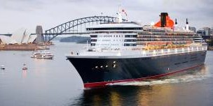 Круизный лайнер Queen Mary 2 в Сиднее