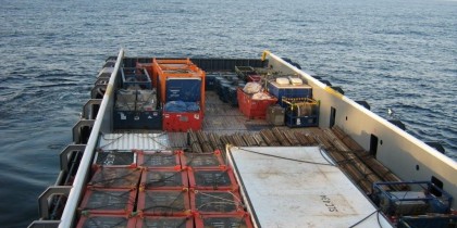 Палубный груз на Platform Supply Vessel 