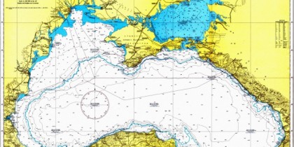 Морская карта Чёрного и Азовского моря